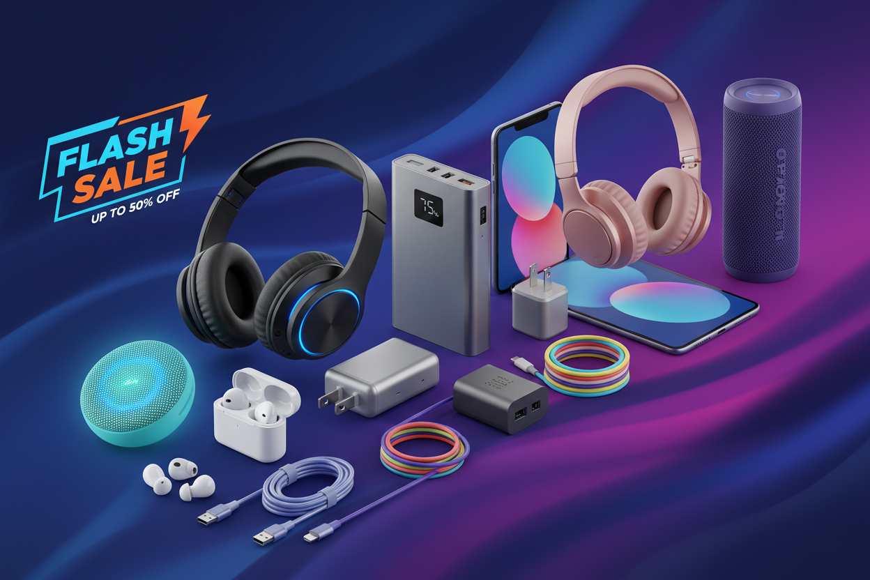 Ventas de productos electrónicos como cargadores,audífonos,bocinas etc